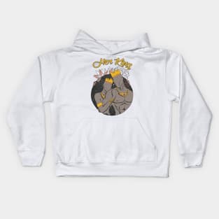 King and Queen Of The Stars - Treasure Brown Her King Kids Hoodie